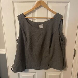 Perceptions Gray Boxy Tank Top